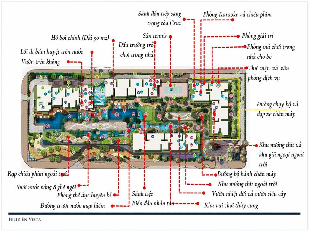 Cho thuê căn hộ tại feliz en vista tháp somerset gồm 4 phòng ngủ nội thất đầy đủ view sông