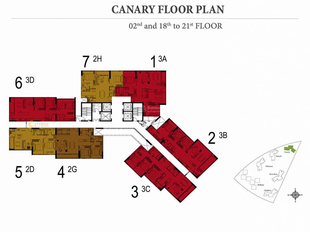 Cho thuê căn hộ tại đảo kim cương tháp canary gồm 3 phòng ngủ nội thất đầy đủ view đẹp