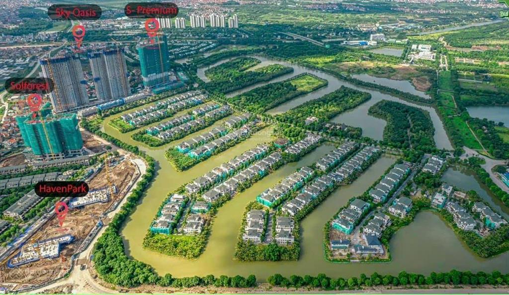 Bán biệt thự đảo ecopark văn giang hưng yên 270m² thô, cửa chính đông nam, giá tốt dự án