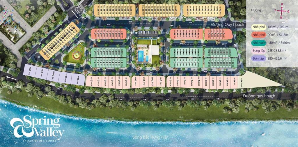 Giá hời thung lũng mùa xuân  liền kề 105m2 view vườn hoa  17,5 tỷ