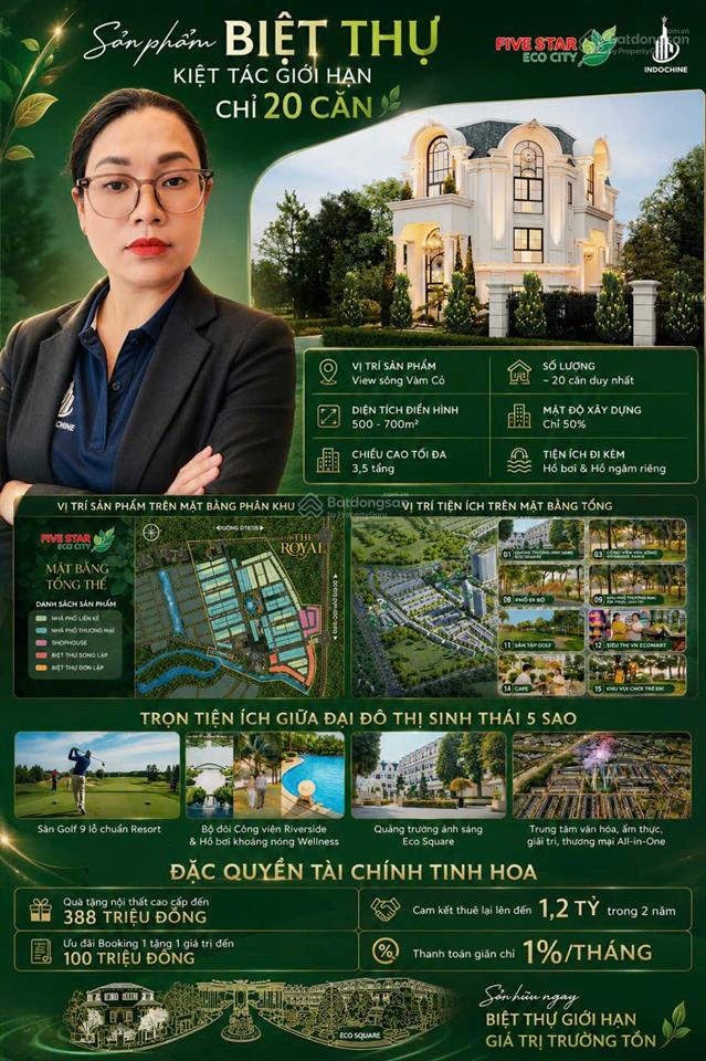 Bán căn nhà phố liền kề 292m khu đô thị five star eco city chỉ 5ty