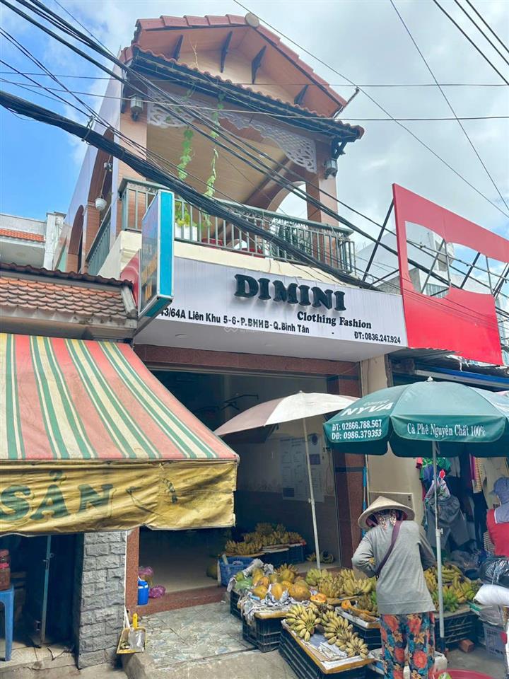 Bán nhà riêng tại chợ, liên khu 56, bình hưng hòa b, 5,8 tỷ, 65,8 m2, hàng hiếm!