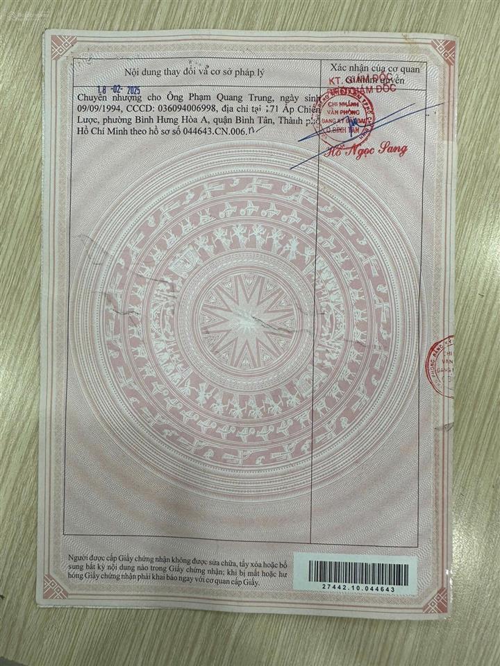 Bán nhà riêng tại chợ, liên khu 56, bình hưng hòa b, 5,8 tỷ, 65,8 m2, hàng hiếm!