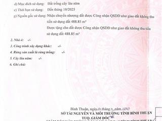 Bán đất chính chủ phan thiết  977.7m² | gần biển  đường ô tô  phù hợp homestay, nhà yến