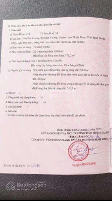 Đất đẹp phan thiết 896m2  320m2 thổ cư  gần ql1a  cao tốc 1km   chỉ 3tr/m2