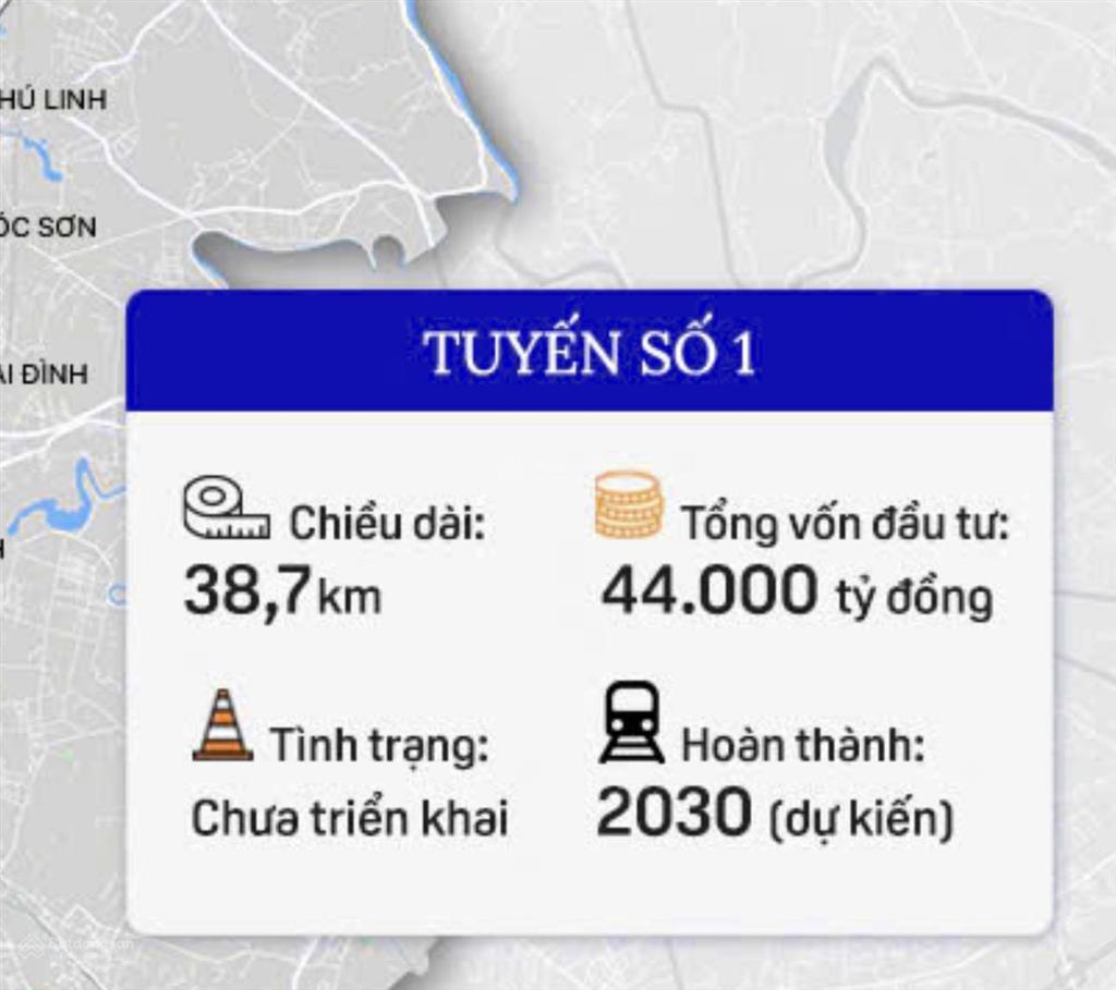 Chỉ 1 phút ra tới tuyến đường sắt metro 1 quỹ đất xây toà nhà văn phòng trung tâm hai bà
