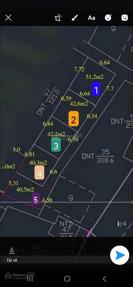 Bán đất tại khu phố kim thiều phù khê bắc ninh, 1,55 tỷ, 42,2m2,