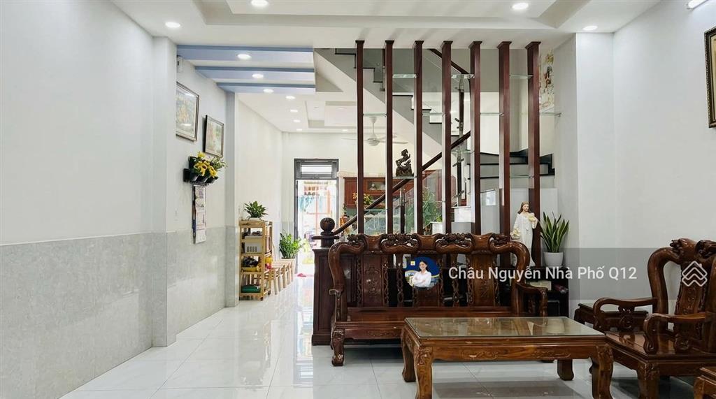 Bán nhà nguyễn văn quá 80m2, 4 tầng, 4pn, hẻm thông, ngang 5.6m, shr, 3p ra ql1a, chủ giảm 400tr