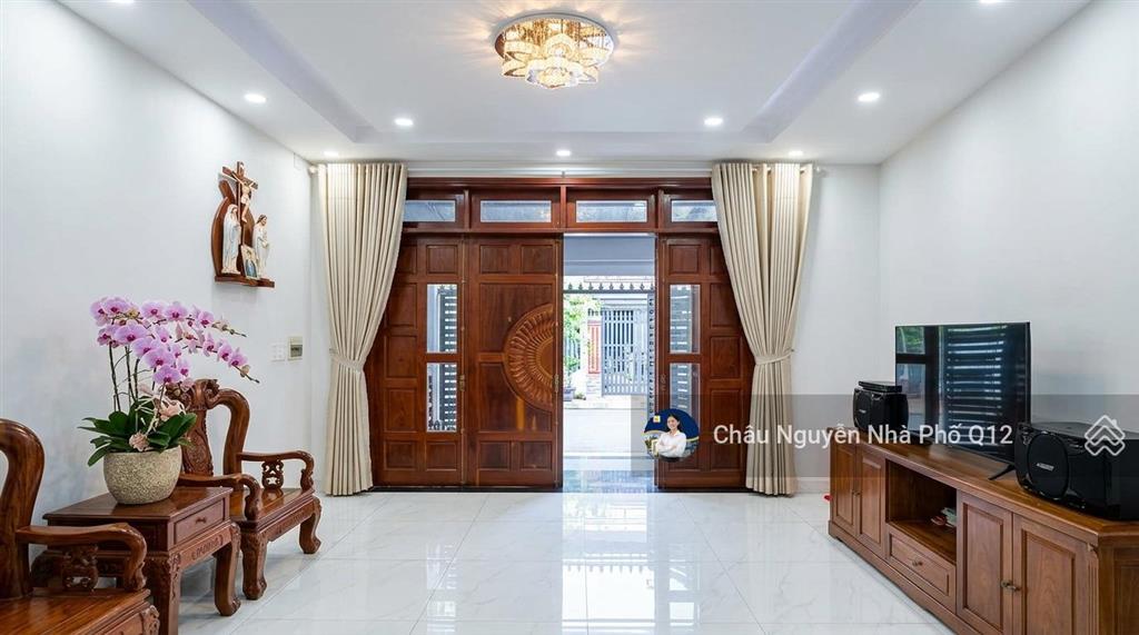 Bán nhà nguyễn văn quá 80m2, 4 tầng, 4pn, hẻm thông, ngang 5.6m, shr, 3p ra ql1a, chủ giảm 400tr