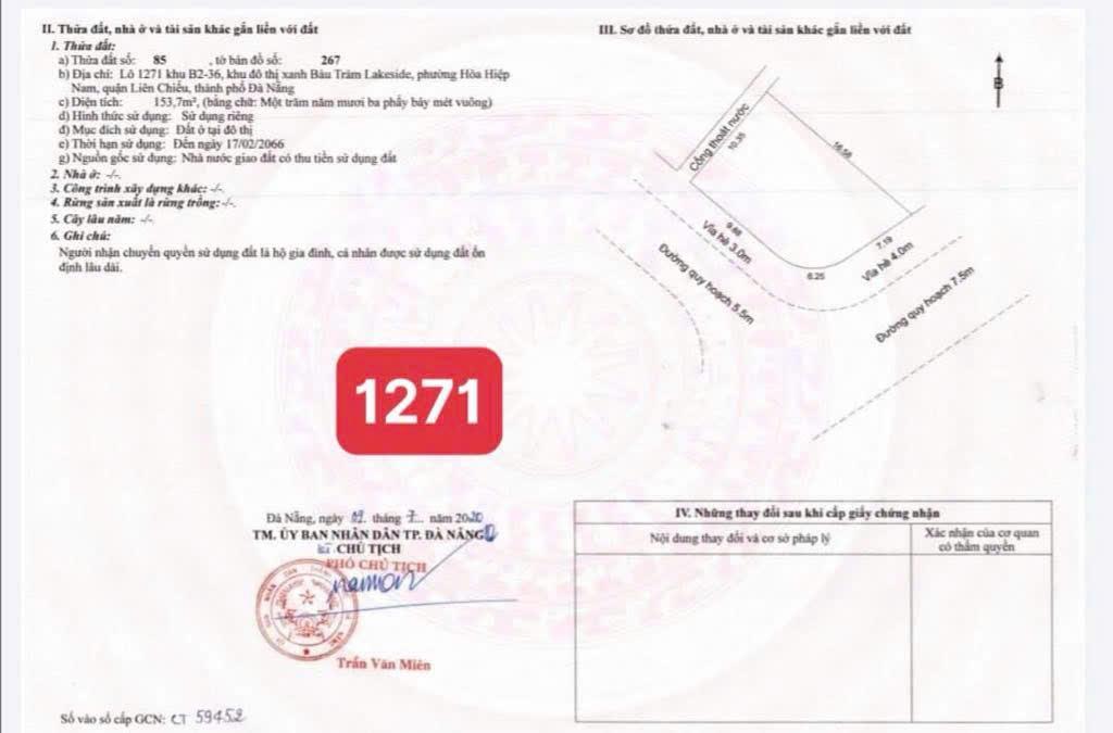 Đất nên đà nẵng, khu vực tây bắc, gần vin làng vân, nhiều sản phẩm và dự án để anh chị lựa chọn