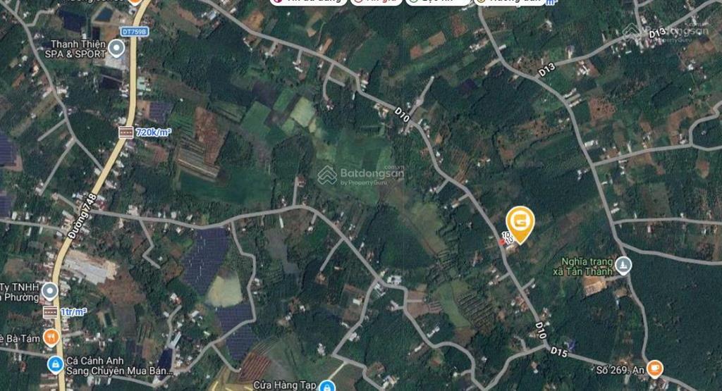 Bán đất 1000m2 có sẵn 50 m2 thổ cư giá 4.2 tỷ tại xã tân thành, huyện bù đốp, bình phước