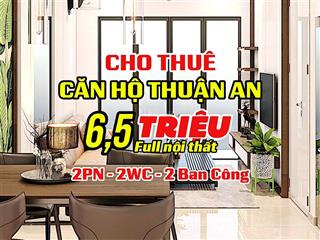 Cho thuê căn hộ 2pn, 2wc, full nội thất  giá 6,5 triệu tại phường an phú  vào ở ngay