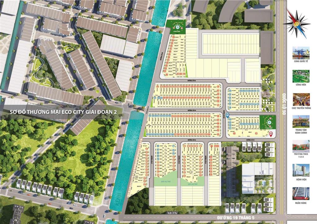 Đất thổ ngộp 93,5m2 nhựa 6m sát quốc lộ 50