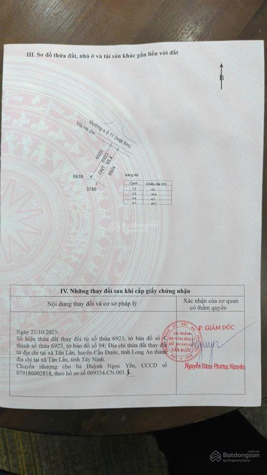 Chủ kẹt tiền bán gấp đất kdc tân lân giá 790 triệu