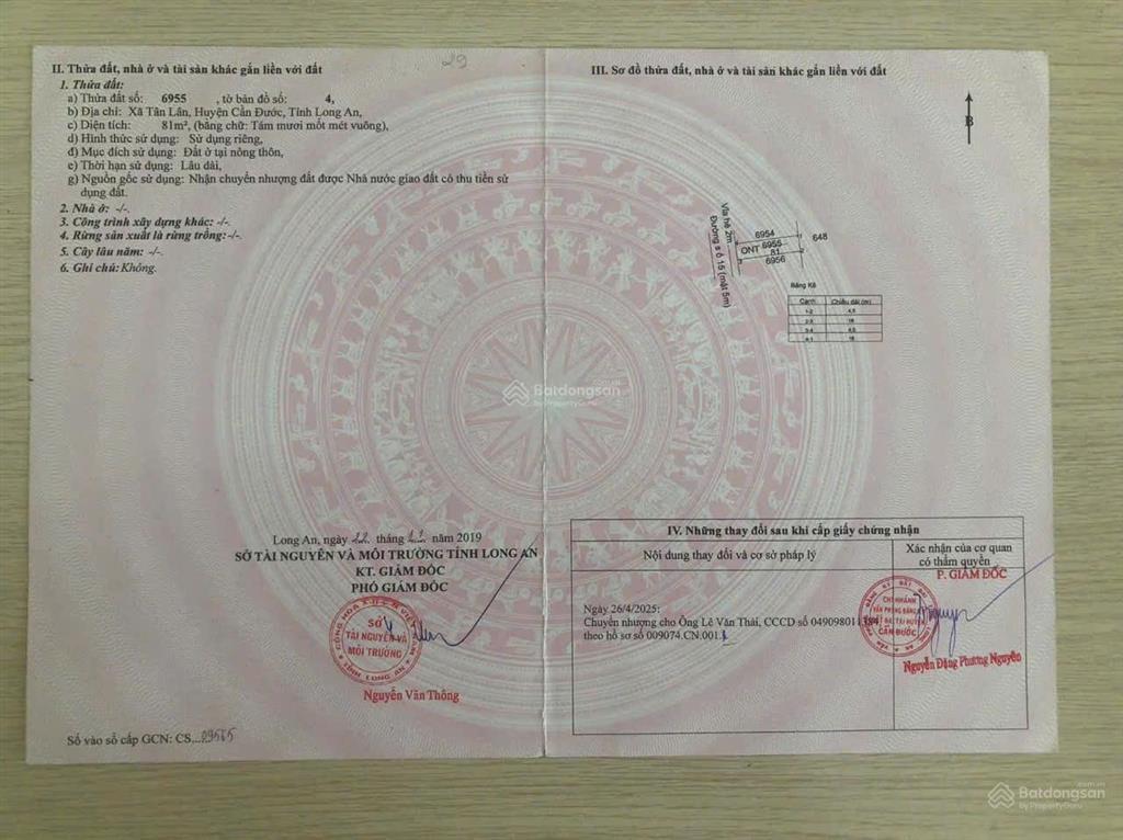 Bán đất ngộp kdc tân lân giá 680 triệu, ql50 vô 200m