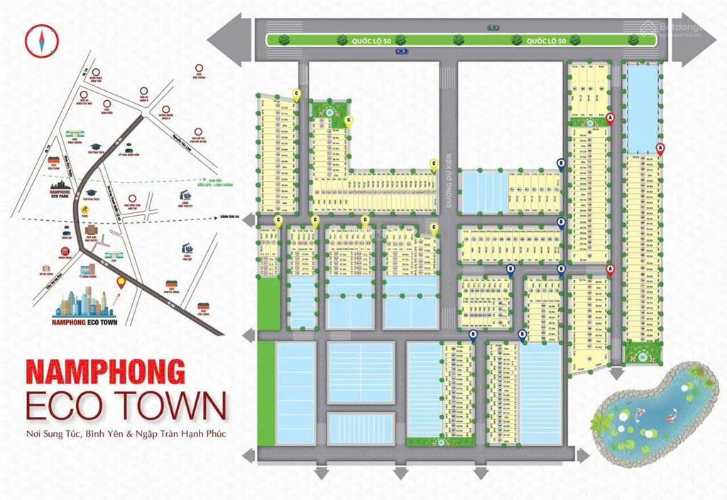 Bán gấp đất trục chính kdc eco town, ql50 vô 40m giá 1 tỷ
