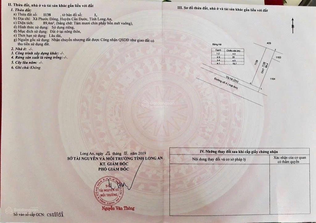 Cần tiền xoay vốn chủ bán rẻ nền 90m2 kdc phước đông