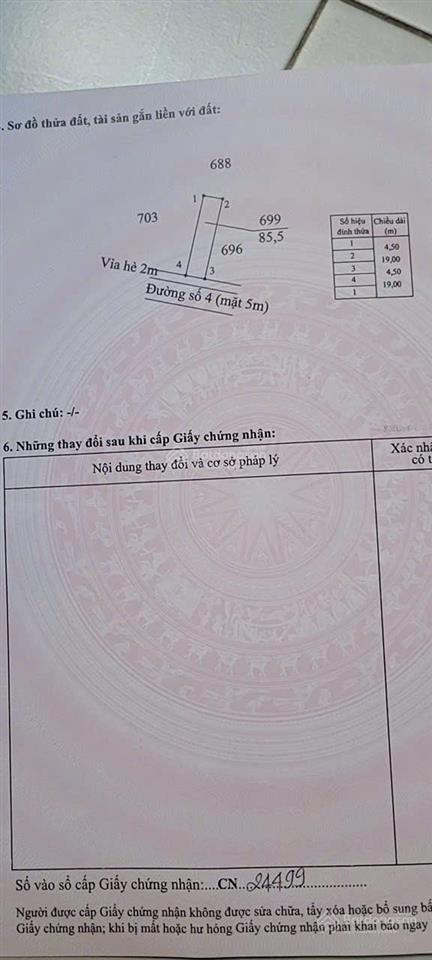 Bán gấp nền 85,5 kdc tân lân, (ql50 vào thẳng 100m tới đất)