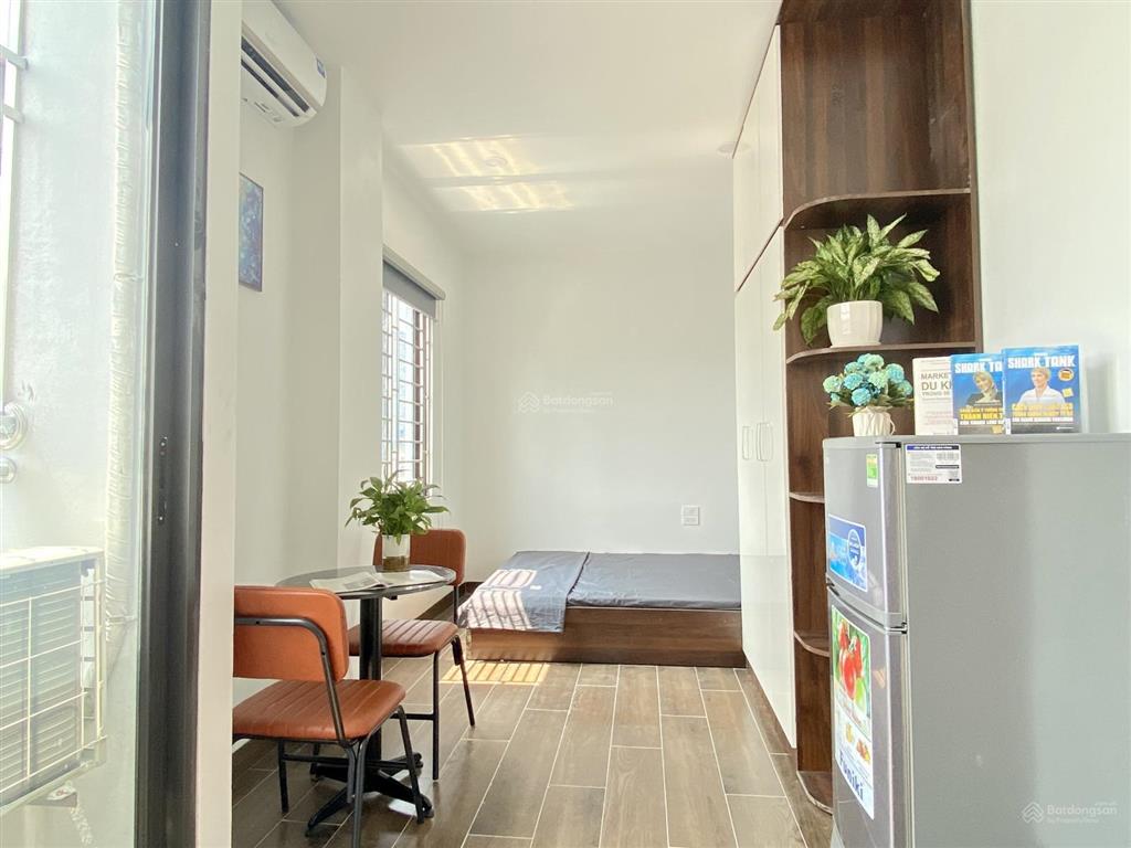 Căn hộ studio cao cấp full đồ mới xây ô tô đỗ mễ trì hạ 4tr7/tháng