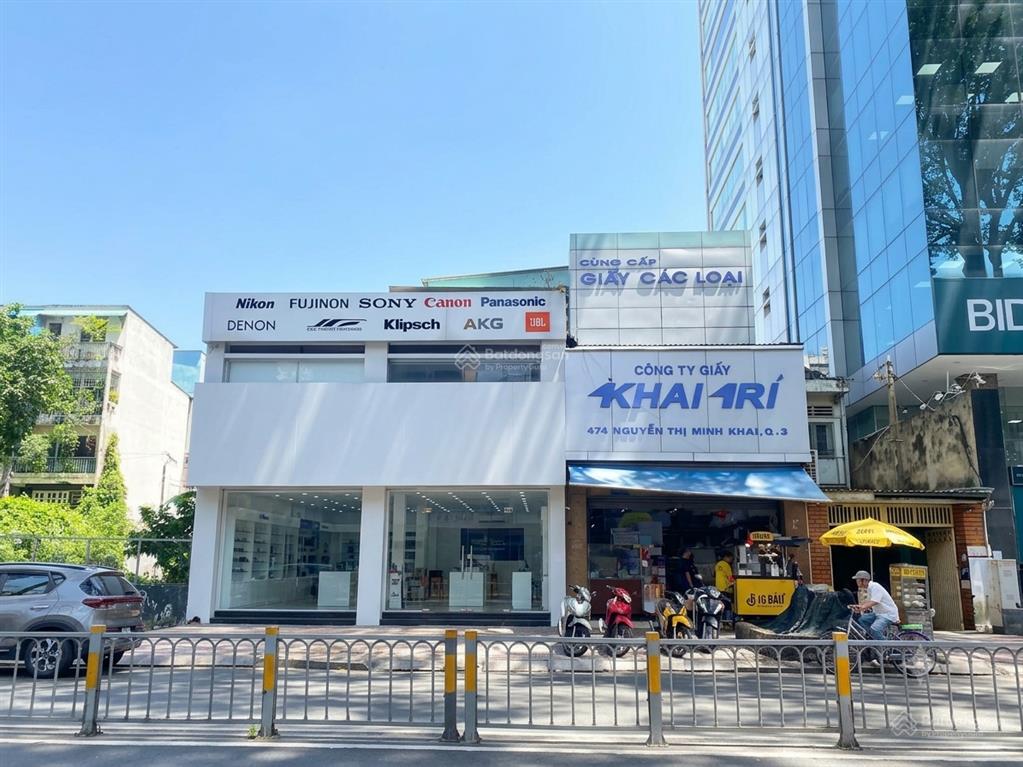 Chỉ 100tr  nhà mặt tiền nguyễn thị minh khai quận 3 trệt lầu dtsd ~500m2