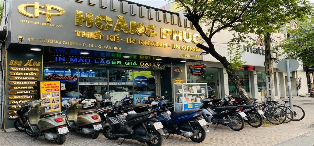 Cho thuê tòa nhà mặt tiền trường chinh, tân bình  trệt 3 tầng dtsd ~1400m2