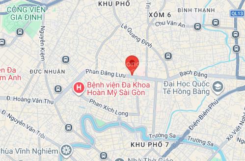 Cho thuê nhà mặt tiền phan đăng lưu, bình thạnh  trệt lầu dtsd ~320m2