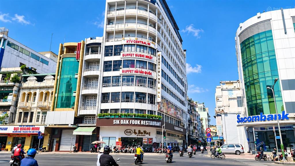 Tòa nhà 2 mặt tiền trần hưng đạo quận 5, hầm trệt 10 lầu dtsd ~3300m2