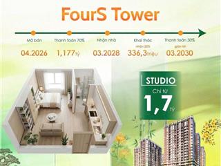 Chỉ 1.6 tỷ sở hữu căn hộ trung tâm đại đô thị đà nẵng fours tower  sổ hồng sở hữu lâu dài 