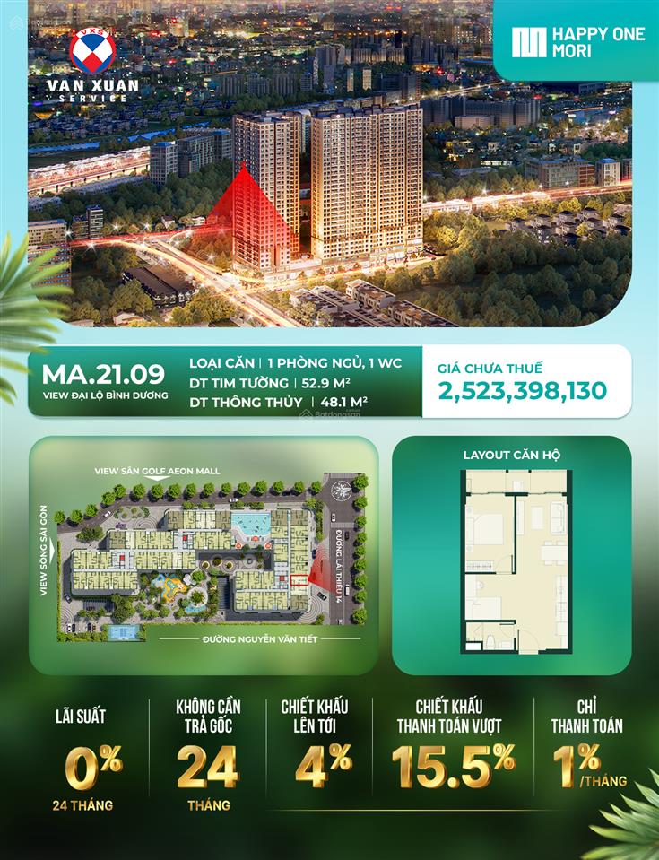 Sở hữu căn hộ chuẩn nhật chỉ từ 83,6 triệu đồng