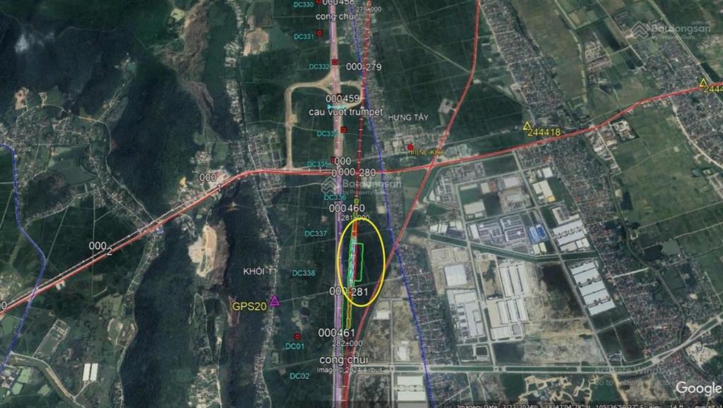 Bán đất mặt đường 72 m sát khu đô thị vsip nghệ an