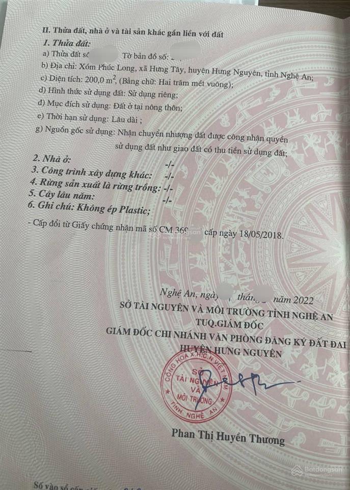 Bán đất mặt đường 72 m sát khu đô thị vsip nghệ an