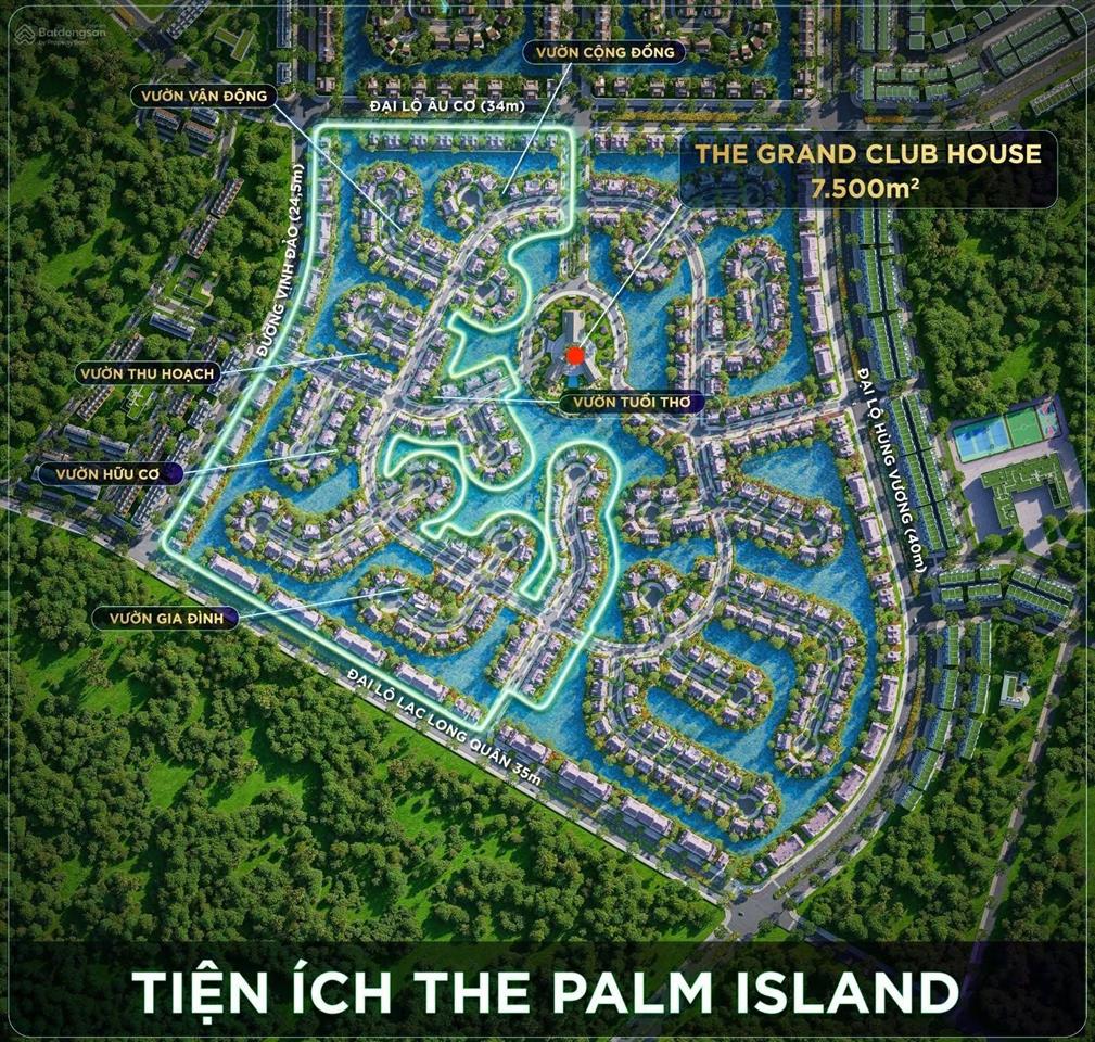 Chỉ từ 2,9 tỷ sở hữu biệt thự đảo the palm island eco central park với mật độ xây dựng 14%
