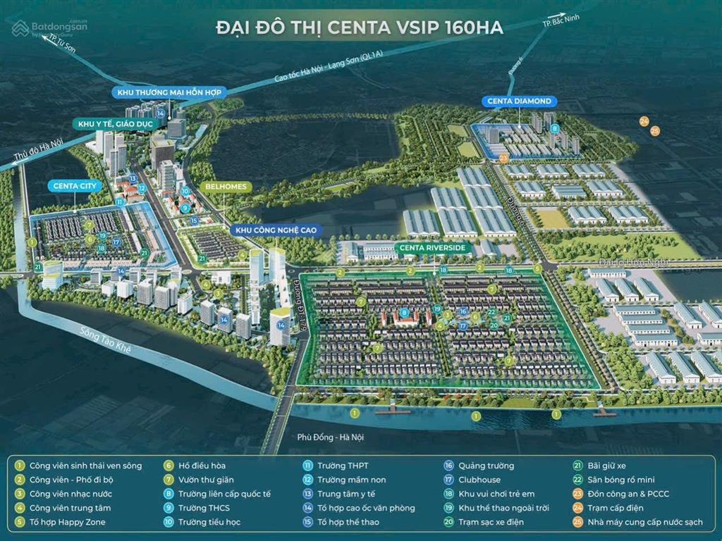 Biệt thự đơn lập góc view sông đẳng cấp giá gốc cđt, tại centa riverside