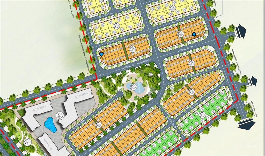 Bán lô góc siêu đẹp lk6  01 dự án minh đức, mặt chung cư