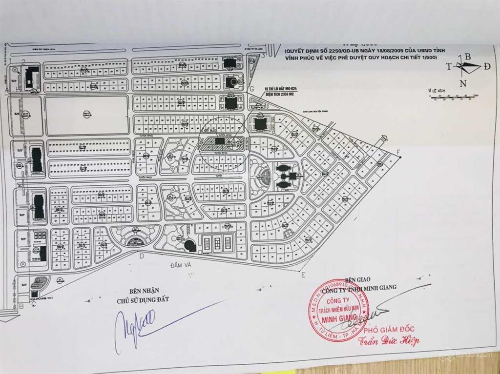 Chính chủ cần bán bt minh giang đầm và  mê linh. giá đất 28 tr/m2