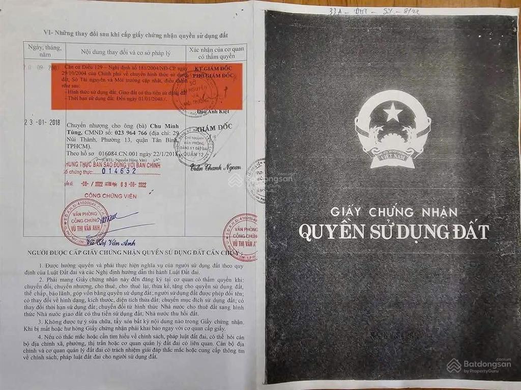 Bán đất kinh doanh cầu lông tại nguyễn văn quá, đông hưng thuận, quận 12, 120 triệu / m2, 2563m2