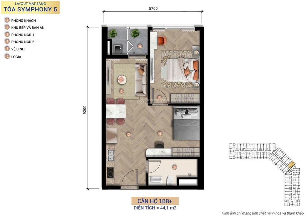 Cơ hội đầu tư căn hộ tmdv symphony 5 ven sông hàn chỉ 2,4 tỷ