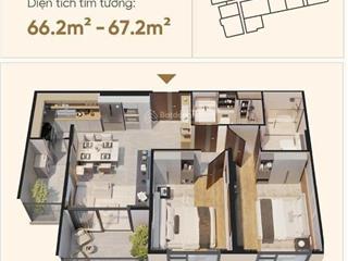 Bán nhanh căn hộ a06 2pn 2wc 67m² tầng trung giá tốt vị trí đẹp tại the emerald 68 bao phí