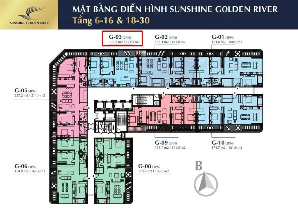 Chuyển nhượng căn hộ 2pn tại sunshine golden river