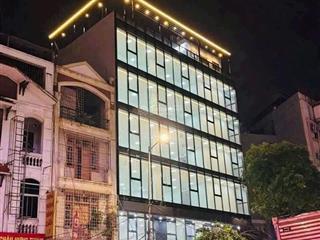 Cho thuê tòa nhà 7 tầng + hầm pháp vân mặt tiền 16m nhà mới đẹp pccc đạt chuẩn + thông sàn