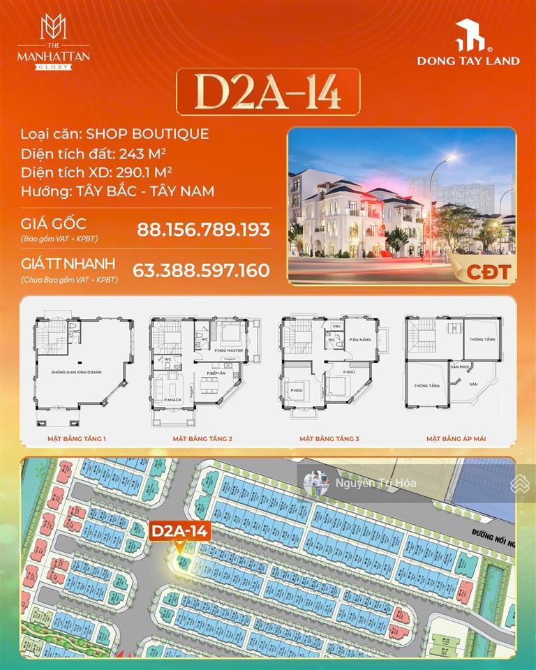 Nhà phố, biệt thự vinhomes grand park trực tiếp cdt,  0929 207 ***
