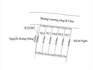 Bán đất mặt đường nhựa 8m tại phường bạch đằng, diện tích 79m, giá cực sốc chỉ 690tr bao bìa