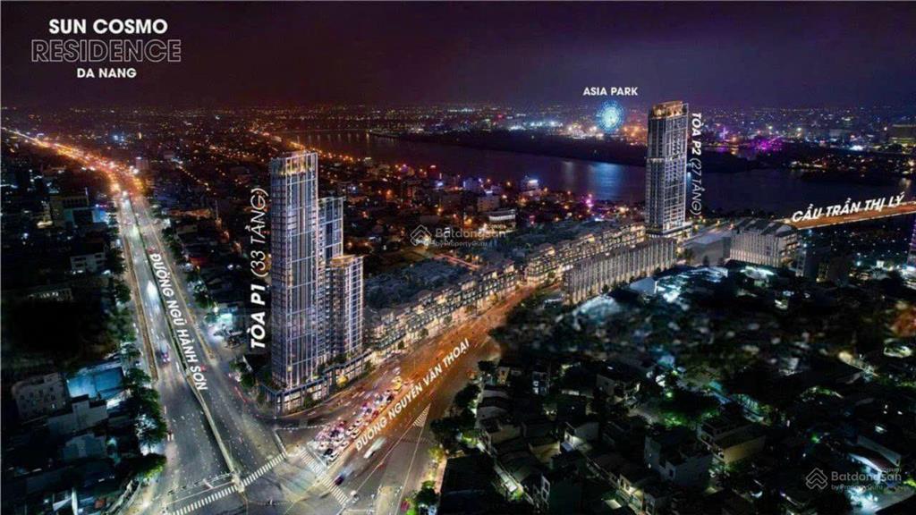 Bán căn 1pn+ tầng 15 tháp panoma 2  sun cosmo residence đà nẵng