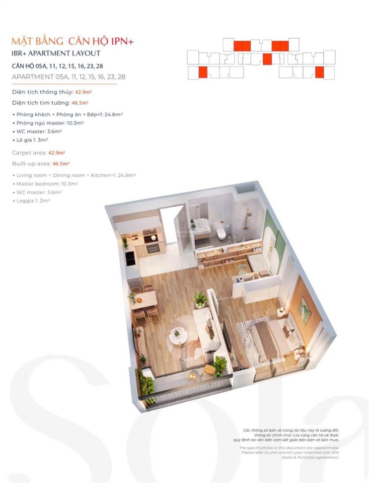 Bán căn hộ 55m2 view bể bơi tầng 15 giá 4,780 tỷ bao phí