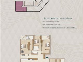 Penthouse 5pn 350m2 duy nhất từ chủ đầu tư vạn phúc block có tttm view nhạc nước diamond sky căn hộ