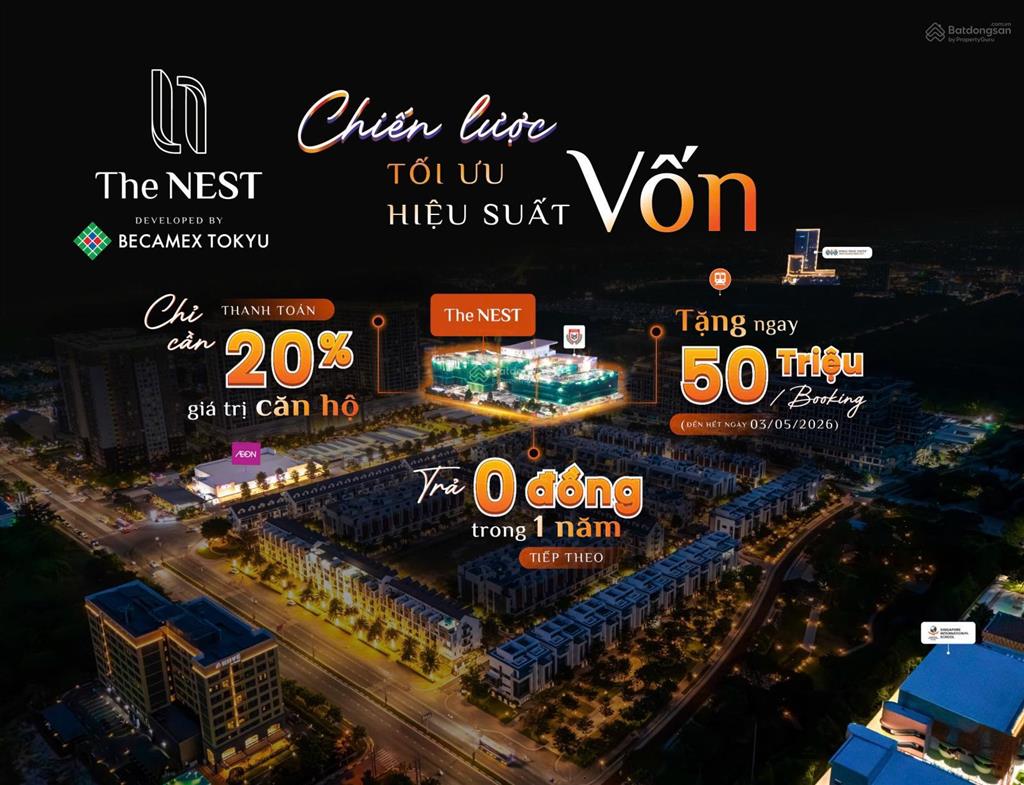 Với 460tr (20%), sở hữu 2pn ngay aeon, dòng tiền 12tr/tháng, ngừng thanh toán 1 năm.  0838 699 ***