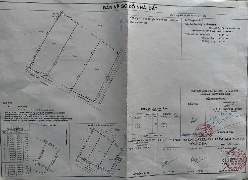 BÁN ĐẤT XÃ BÌNH LỢI - BÌNH CHÁNH, 10.387M2 SẴN 2 SỔ HỒNG CHỈ 2 TỶ/1000M2. LH:0978435476.