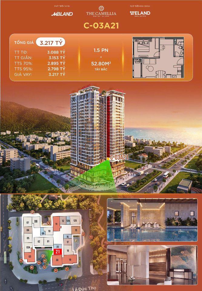 Nhanh tay sở hữu: CĂN HỘ THE CAMELLIA ĐÀ NẴNG - BÁN ĐẢO SƠN TRÀ CHỈ TỪ 1.9TỈ/CĂN LH:0775671352.