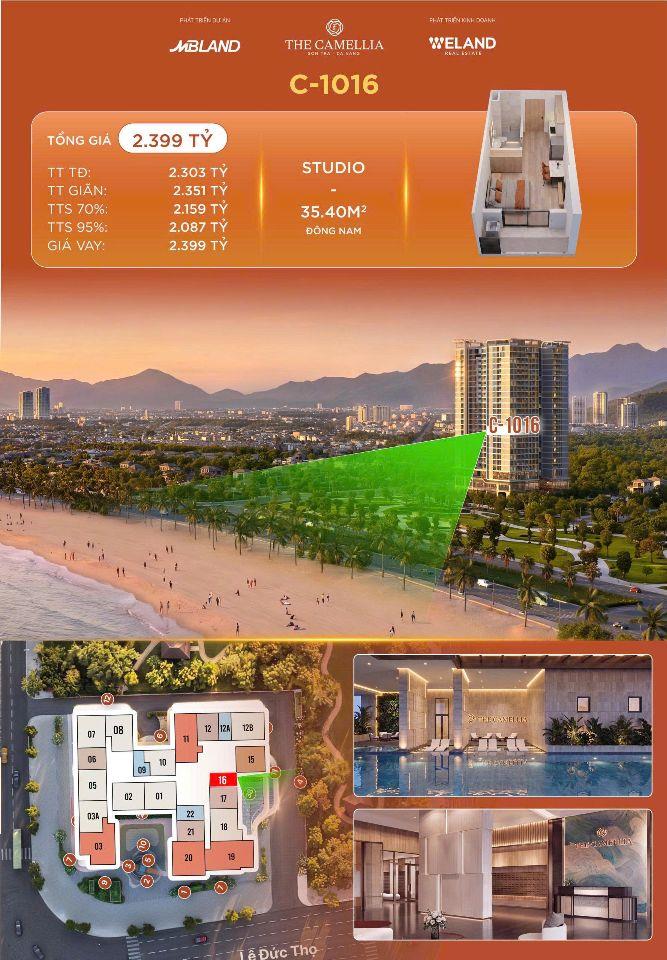 Nhanh tay sở hữu: CĂN HỘ THE CAMELLIA ĐÀ NẴNG - BÁN ĐẢO SƠN TRÀ CHỈ TỪ 1.9TỈ/CĂN LH:0775671352.