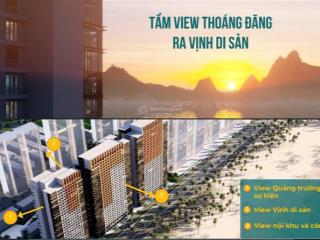 Căn hộ giá thấp 02 phòng ngủ ngay trung tâm vịnh di sản bàn giao full nội thất.